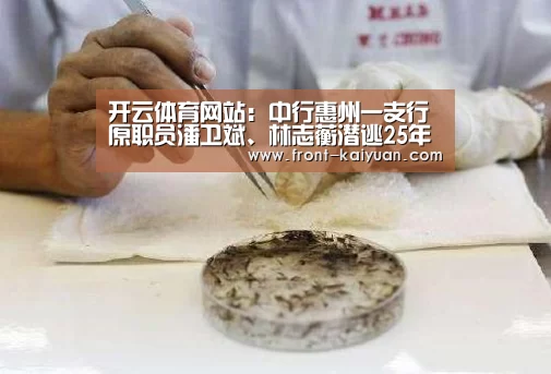 开云体育网站:中行惠州一支行原职员潘卫斌、林志蘅潜逃25年被抓捕归案(图1) 开元体育app